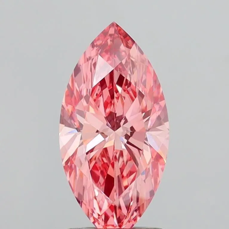 1.57ct MARQUISE Fancy Vivid Pink VS1 Coloured Lab diamond