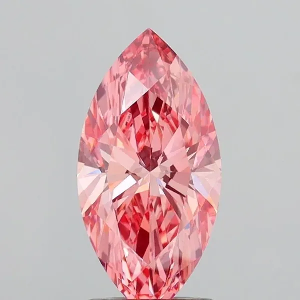 1.57ct MARQUISE Fancy Vivid Pink VS1 Coloured Lab diamond