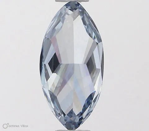 0.63ct MARQUISE Fancy Blue VS1 Coloured Lab diamond