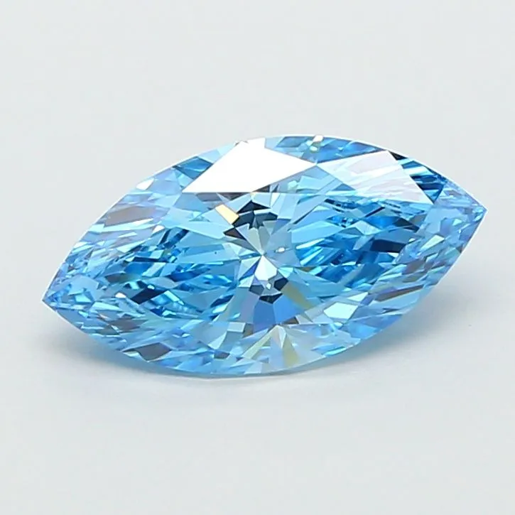 2.60ct MARQUISE Fancy Vivid Blue VS1 Coloured Lab diamond