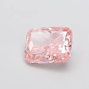 1.01ct CUSHION Fancy Vivid Pink VVS2 Coloured Lab diamond