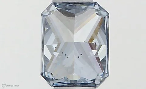 0.32ct RADIANT Fancy Vivid Blue VS2 Coloured Lab diamond