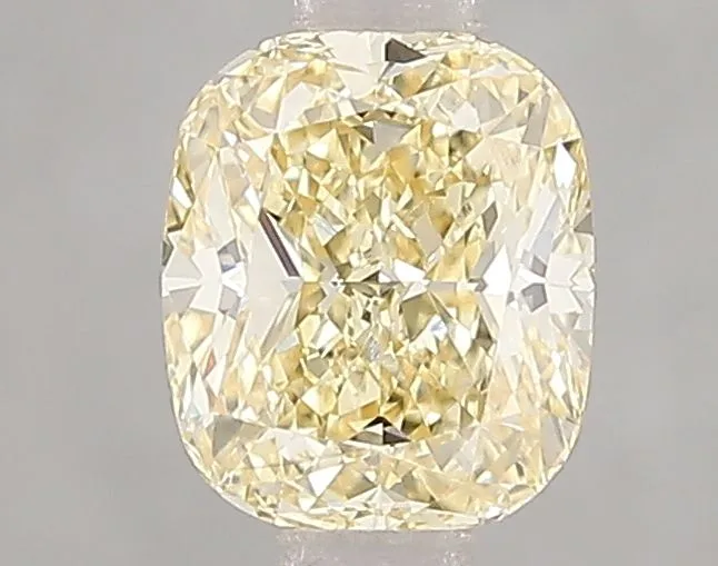 1.08ct CUSHION Fancy Intense Yellow VS2 Coloured Lab diamond