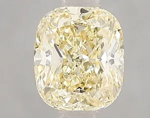 1.08ct CUSHION Fancy Intense Yellow VS2 Coloured Lab diamond