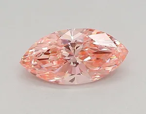 0.48ct MARQUISE Fancy Vivid Pink VVS2 Coloured Lab diamond