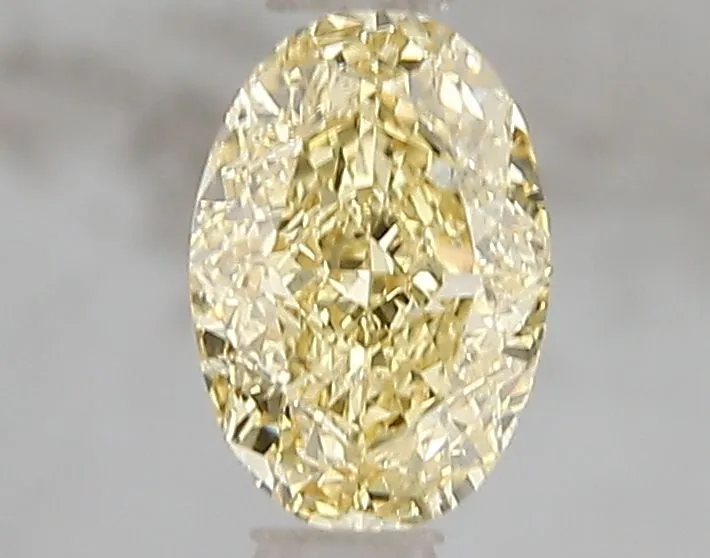 1.00ct OVAL Fancy Intense Yellow VS2 Coloured Lab diamond