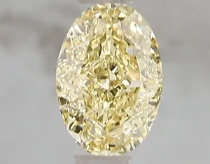 1ct OVAL Fancy Intense Yellow VS2 Coloured Lab diamond