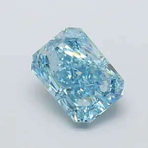 1.08ct RADIANT Fancy Vivid Blue VS2 Coloured Lab diamond