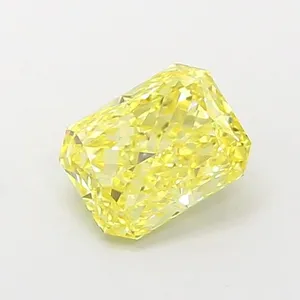 1.31ct RADIANT Fancy Vivid Yellow VS1 Coloured Lab diamond