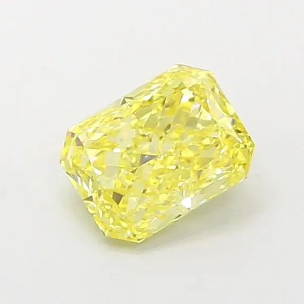 1.31ct RADIANT Fancy Vivid Yellow VS1 Coloured Lab diamond