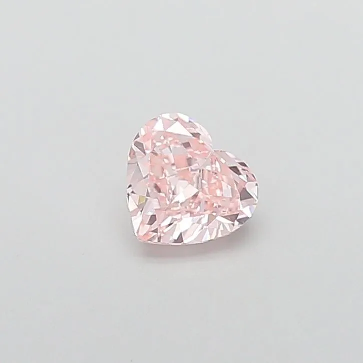 0.91ct HEART Fancy Intense Pink VS1 Coloured Lab diamond
