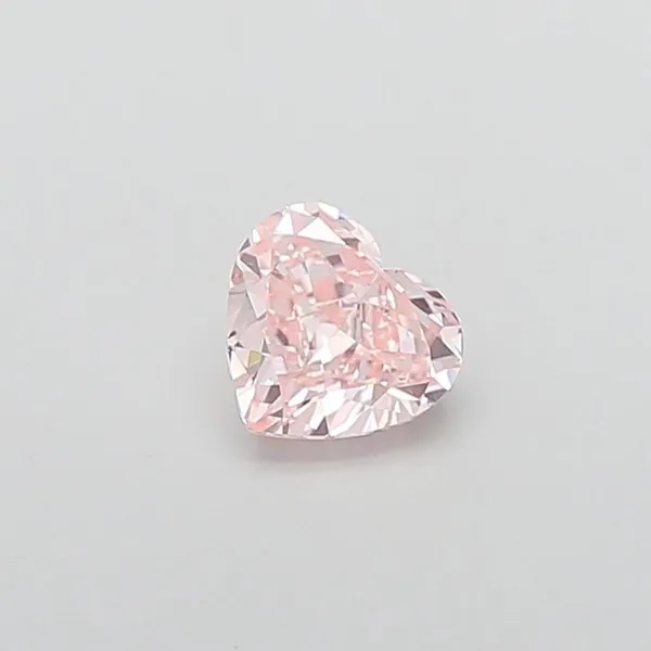 0.91ct HEART Fancy Intense Pink VS1 Coloured Lab diamond