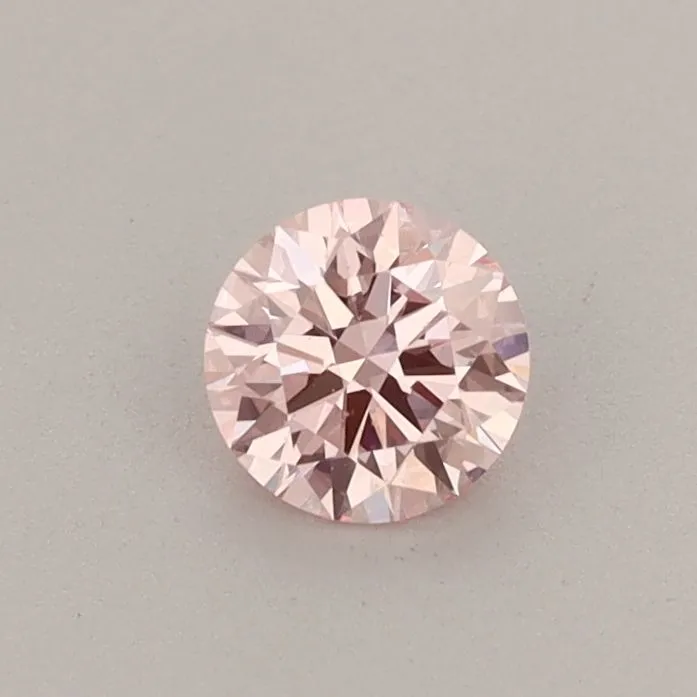 0.34ct ROUND Fancy Intense Pink VS1 Coloured Lab diamond