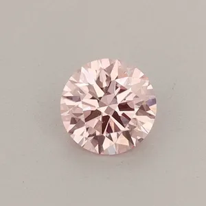 0.34ct ROUND Fancy Intense Pink VS1 Coloured Lab diamond