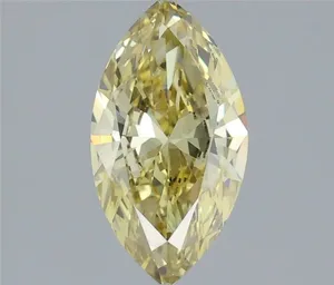 1.21ct MARQUISE Fancy Intense Yellow VS1 Coloured Lab diamond