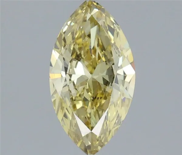 1.21ct MARQUISE Fancy Intense Yellow VS1 Coloured Lab diamond