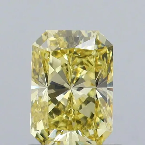 0.79ct RADIANT Fancy Intense Yellow VS1 Coloured Lab diamond