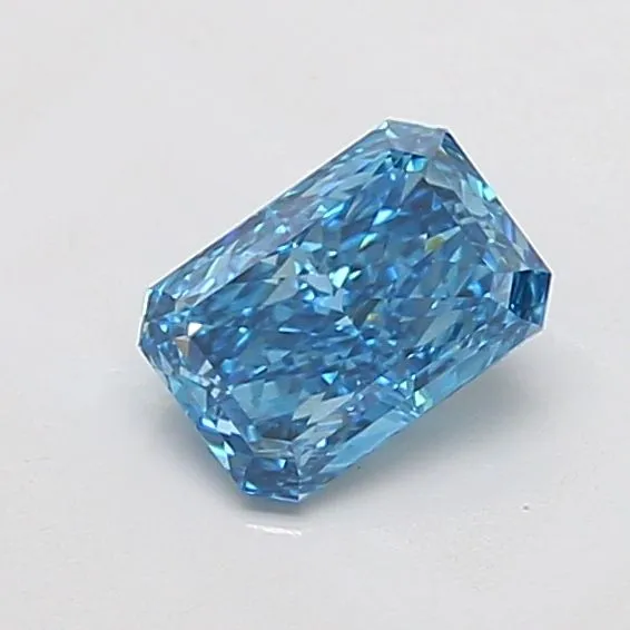 1.32ct RADIANT Fancy Vivid Blue VS1 Coloured Lab diamond