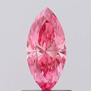 0.72ct MARQUISE Fancy Vivid Pink VS2 Coloured Lab diamond