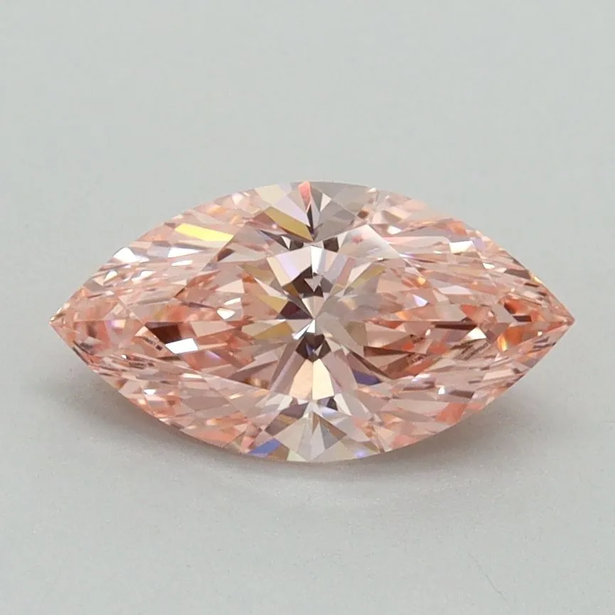 1.02ct MARQUISE Fancy Vivid Pink VVS2 Coloured Lab diamond