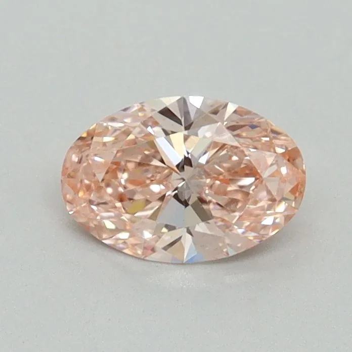 0.50ct OVAL Fancy Intense Pink VS2 Coloured Lab diamond
