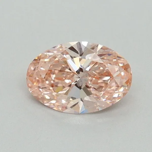 0.5ct OVAL Fancy Intense Pink VS2 Coloured Lab diamond