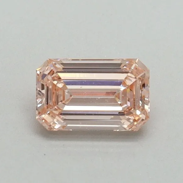 0.5ct EMERALD Fancy Intense Pink VS2 Coloured Lab diamond