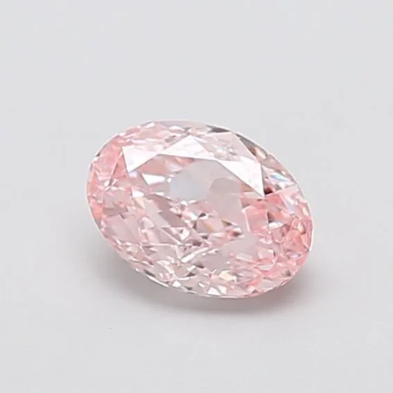 1.01ct OVAL Fancy Intense Pink VS2 Coloured Lab diamond
