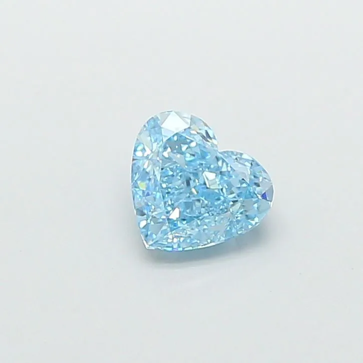 1.07ct HEART Fancy Vivid Blue VS1 Coloured Lab diamond