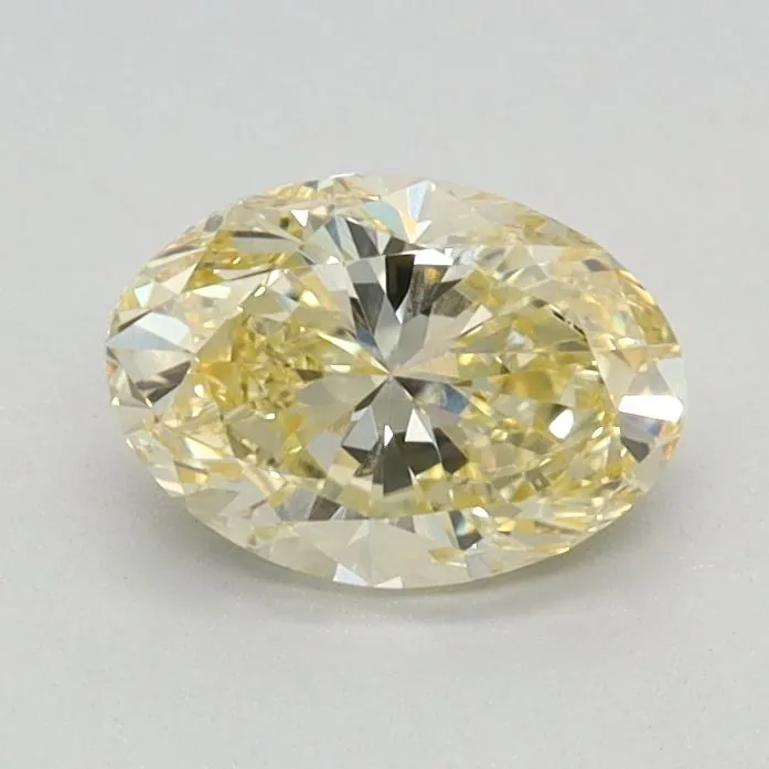 0.72ct OVAL Fancy Yellow VS1 Coloured Lab diamond