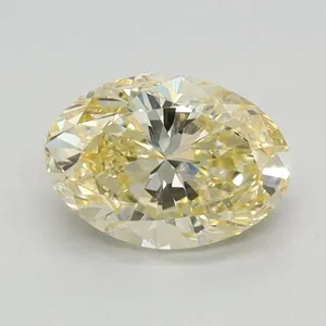 0.72ct OVAL Fancy Yellow VS1 Coloured Lab diamond