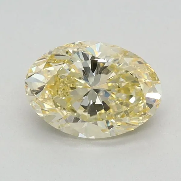 0.72ct OVAL Fancy Yellow VS1 Coloured Lab diamond