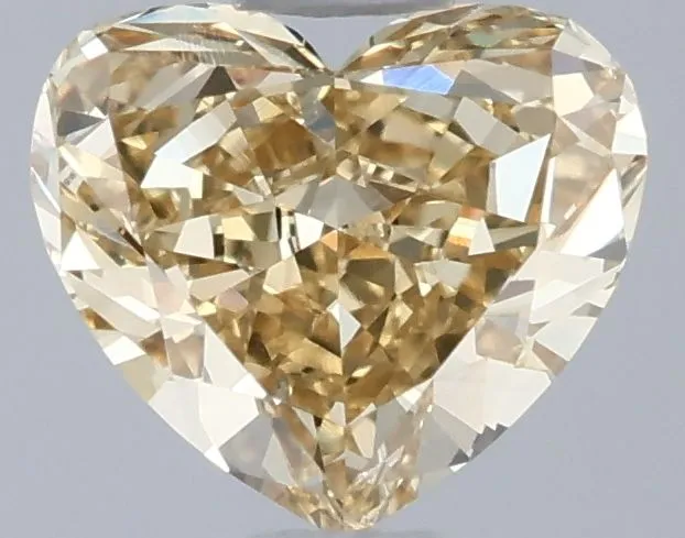0.84ct HEART Fancy Intense Yellow VS1 Coloured Lab diamond