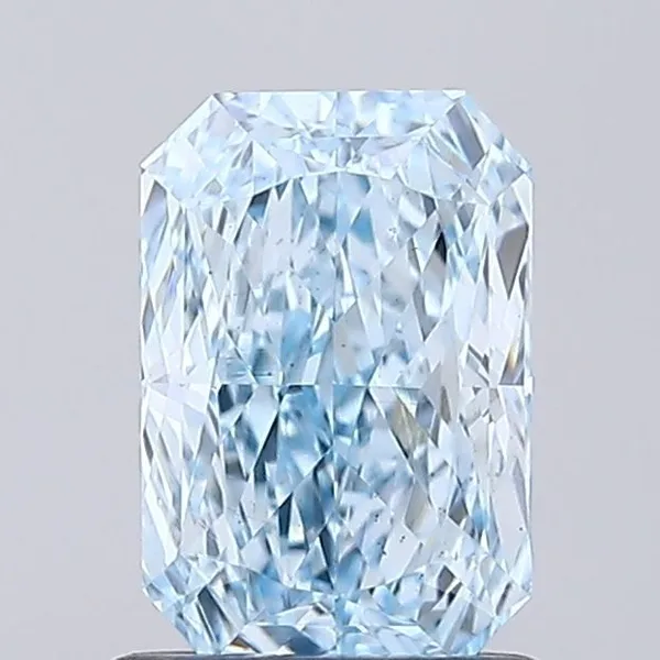 1.05ct RADIANT Fancy Intense Blue VS1 Coloured Lab diamond