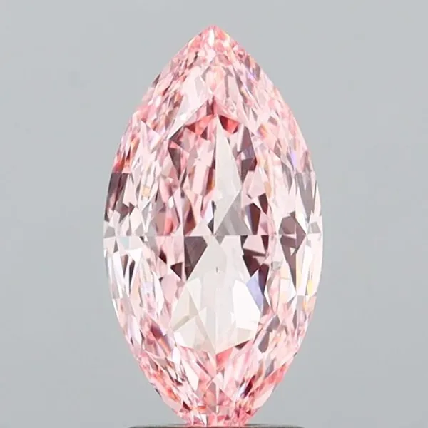 2.08ct MARQUISE Fancy Intense Pink VVS1 Coloured Lab diamond