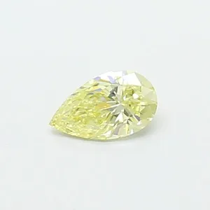 0.34ct PEAR Fancy Yellow VVS2 Coloured Lab diamond