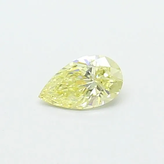 0.34ct PEAR Fancy Yellow VVS2 Coloured Lab diamond