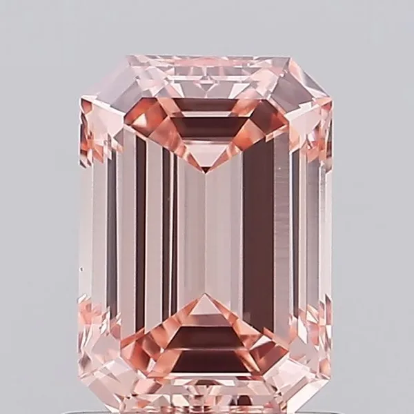 1ct EMERALD Fancy Intense Pink VS1 Coloured Lab diamond