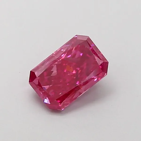 1.05ct RADIANT Fancy Vivid Pink SI1 Coloured Lab diamond