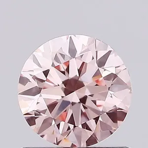 0.74ct ROUND Fancy Intense Pink VS1 Coloured Lab diamond