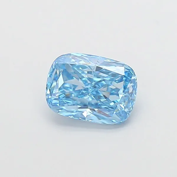 1.09ct CUSHION Fancy Vivid Blue VS2 Coloured Lab diamond