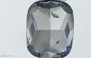 0.51ct CUSHION Fancy Vivid Blue SI2 Coloured Lab diamond