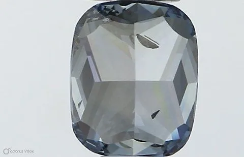 0.51ct CUSHION Fancy Vivid Blue SI2 Coloured Lab diamond