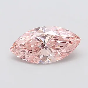 2ct MARQUISE Fancy Intense Pink VS1 Coloured Lab diamond