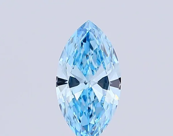 1.65ct MARQUISE Fancy Vivid Blue VS1 Coloured Lab diamond