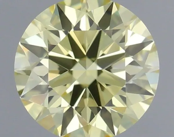 0.33ct ROUND Fancy Yellow VVS2 Coloured Lab diamond
