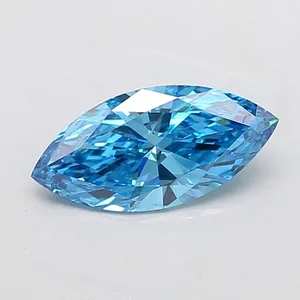 2.01ct MARQUISE Fancy Vivid Blue VS1 Coloured Lab diamond