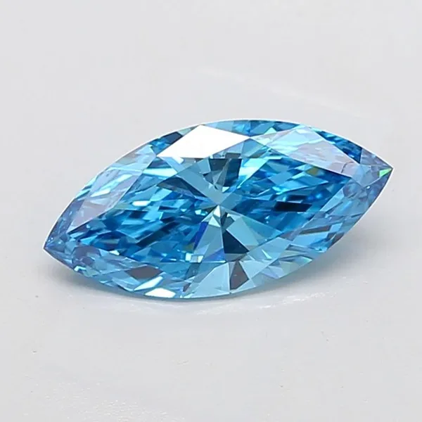 2.01ct MARQUISE Fancy Vivid Blue VS1 Coloured Lab diamond