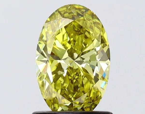 1.01ct OVAL Fancy Intense Yellow SI1 Coloured Lab diamond