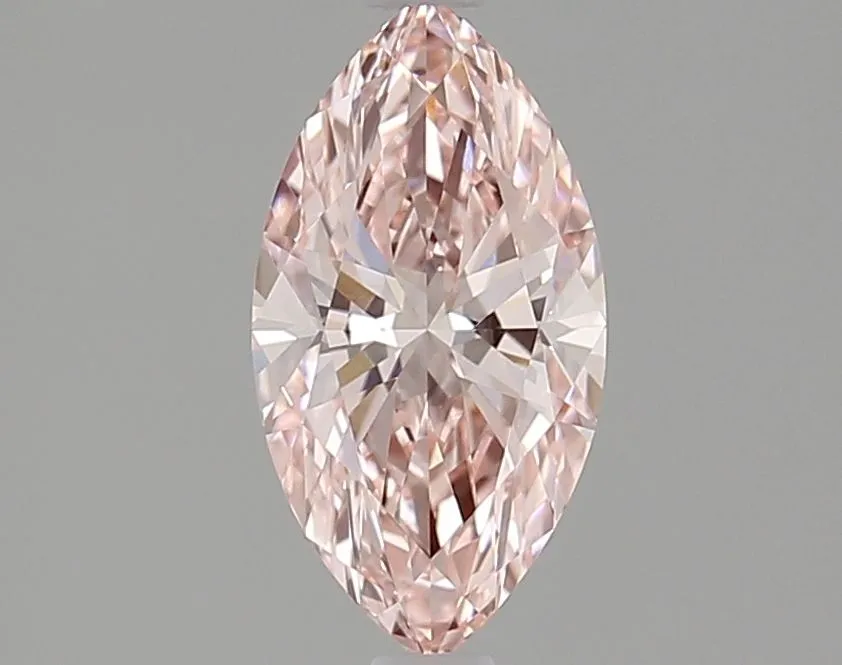 1.10ct MARQUISE Fancy Vivid Pink VVS2 Coloured Lab diamond